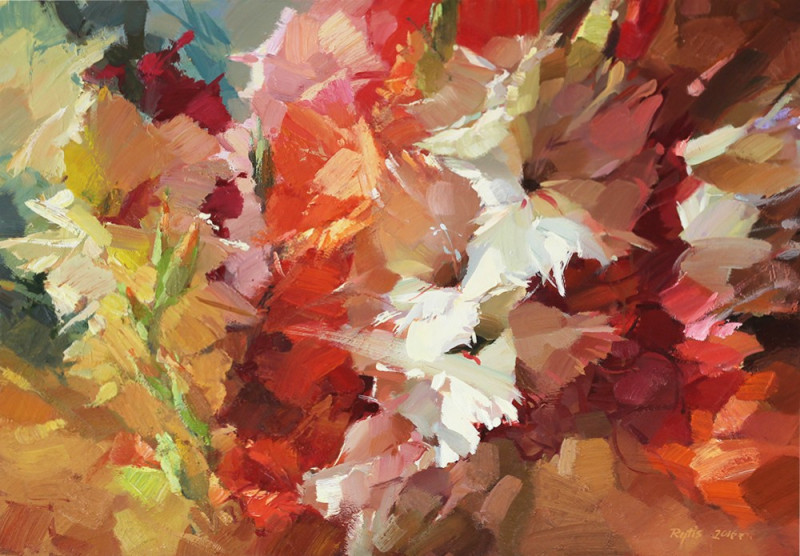 Rytis Garalevičius tapytas paveikslas Kardeliai 22, Gėlės , paveikslai internetu