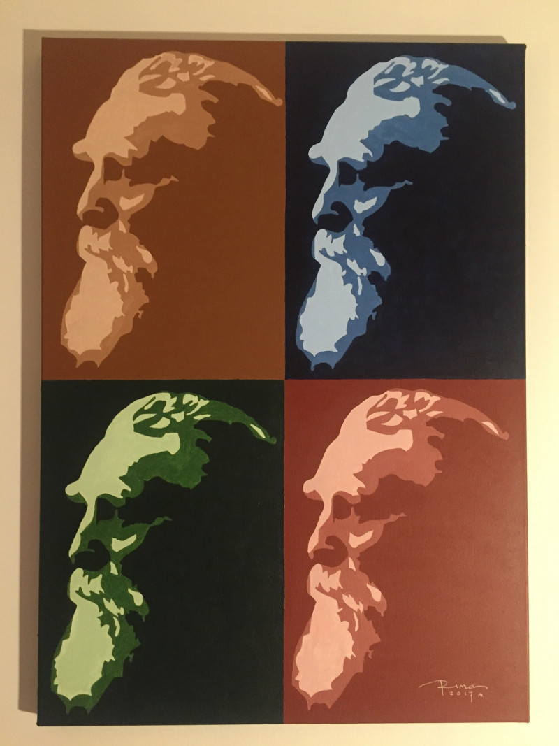 Rimas Bružas tapytas paveikslas Dr. Jonas (RGB), Tapyba akrilu , paveikslai internetu