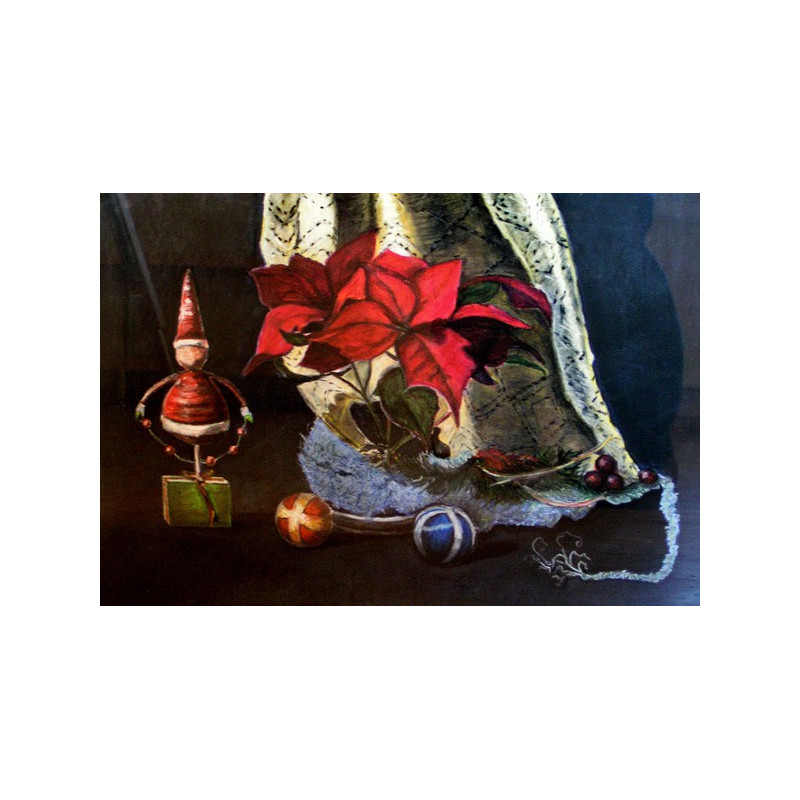 Svetlana Grigonienė tapytas paveikslas Kalėdos, Pastelė , paveikslai internetu