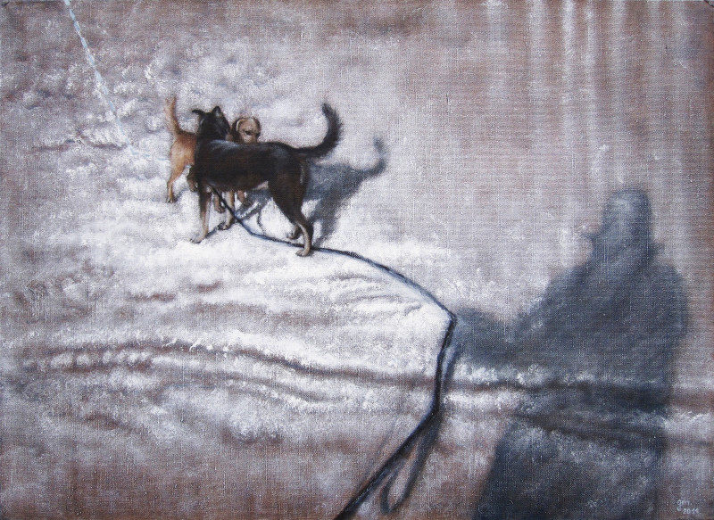 Chat original painting by Gintarė Marčiulynaitė-Maskaliūnienė. Animalistic Paintings