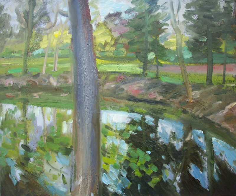 Reflections original painting by Vidmantas Jažauskas. Landscapes