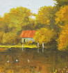 By the Lake original painting by Rimantas Virbickas. Landscapes