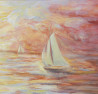 In the Wind original painting by Violeta Latvytė-Narbutienė. Marine Art