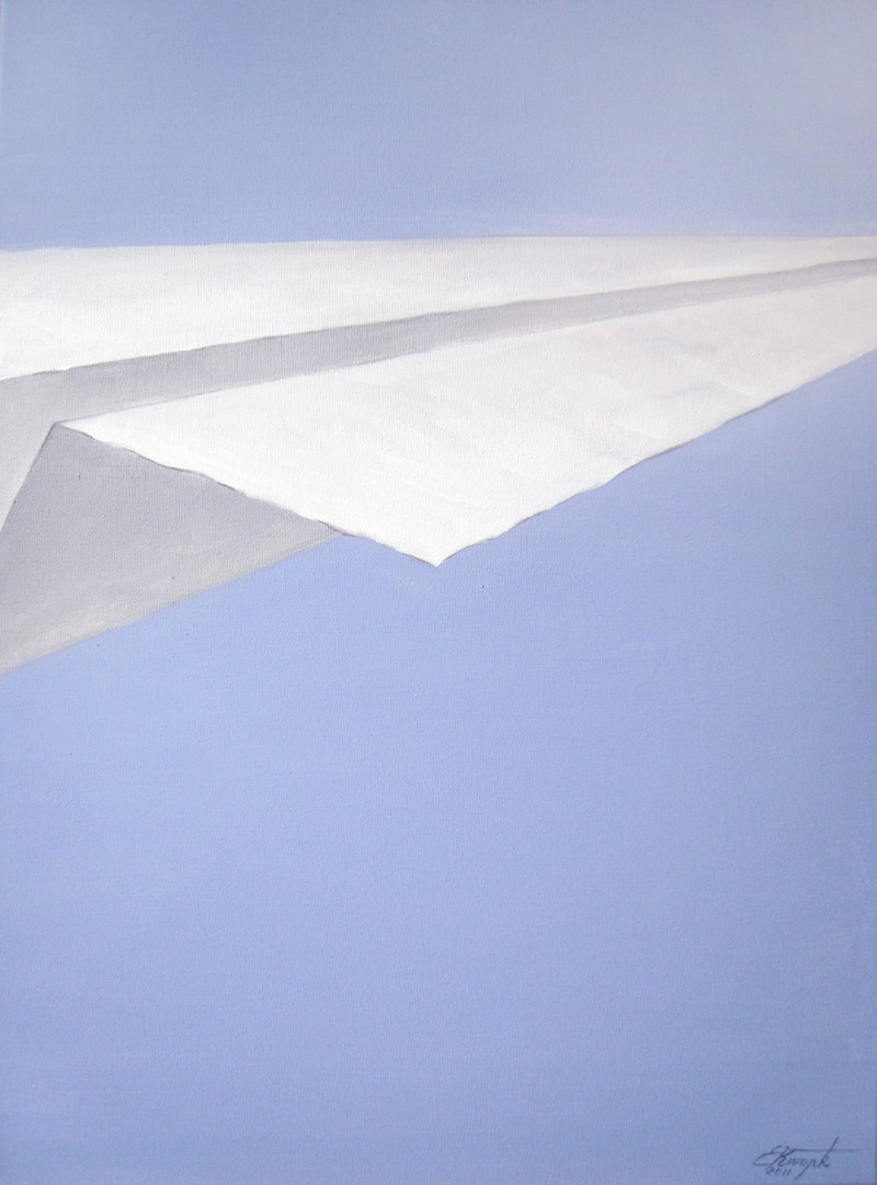 Egidijus Kurapka tapytas paveikslas Lėktuvėlis, Tapyba akrilu , paveikslai internetu