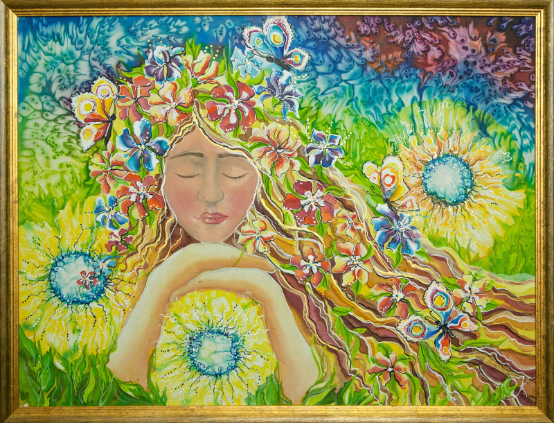 Dream original painting by Giedrė Kanapeckaitė. For children room