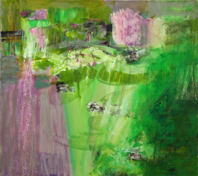 Skaidra Savickas tapytas paveikslas Nuošali vietelė, Abstrakti tapyba , paveikslai internetu