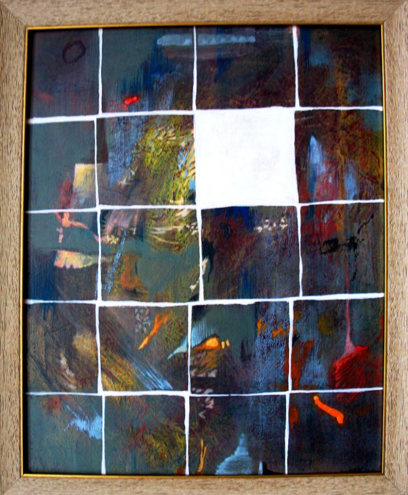 Artūras Tamašauskas tapytas paveikslas Mini Abstrakcija, Tapyba akrilu , paveikslai internetu