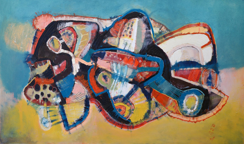 Andrius Girdžijauskas tapytas paveikslas Žuvienė 8, Jauni ir talentingi , paveikslai internetu