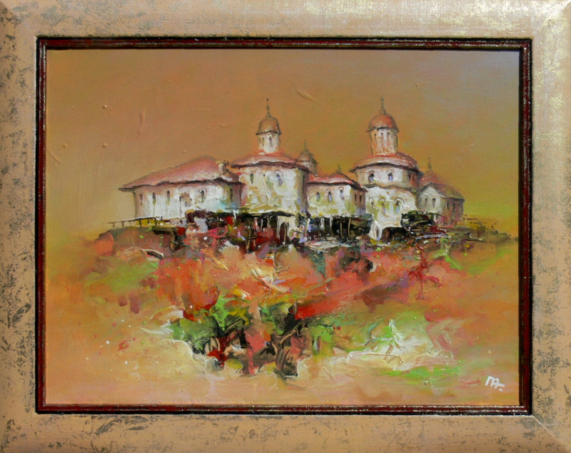 Arūnas Miliukas tapytas paveikslas Pamirštas miestelis, Rinktiniai iki 250 EUR , paveikslai internetu