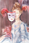 Svetlana Ovinova tapytas paveikslas Kaukė, Portretai , paveikslai internetu