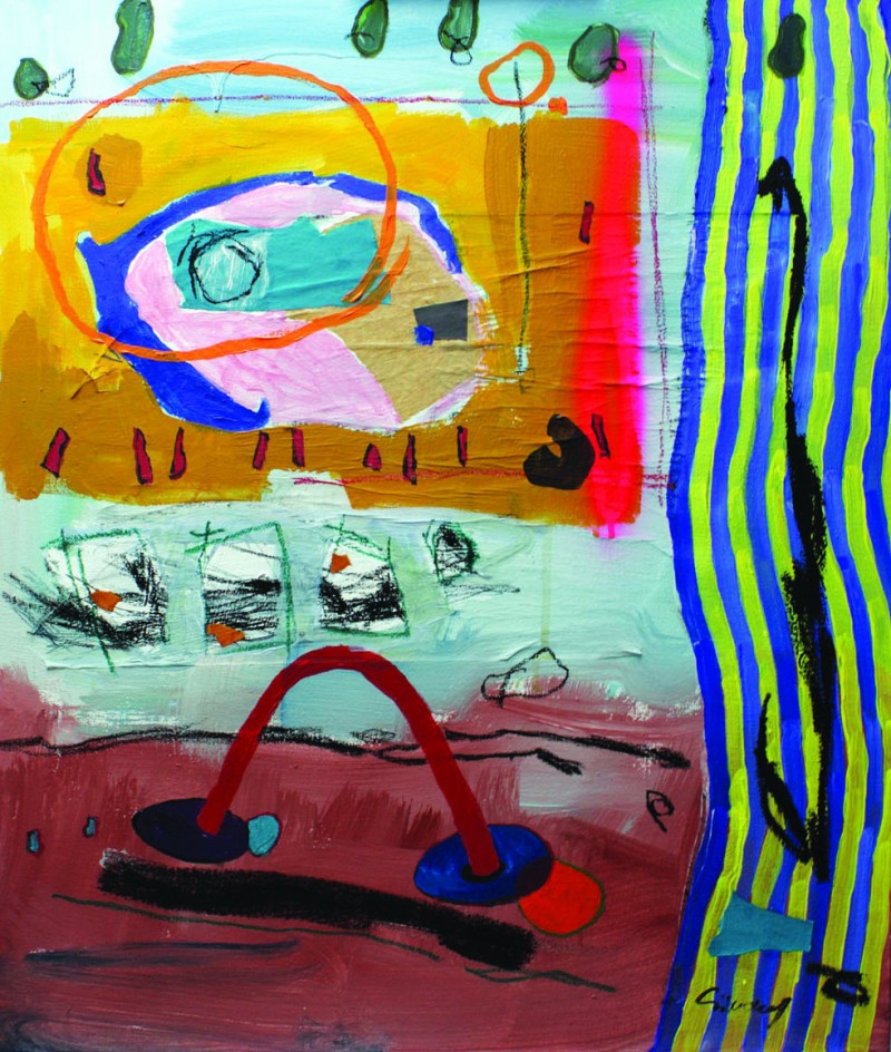 Simonas Skrabulis tapytas paveikslas Linijos , Abstrakti tapyba , paveikslai internetu