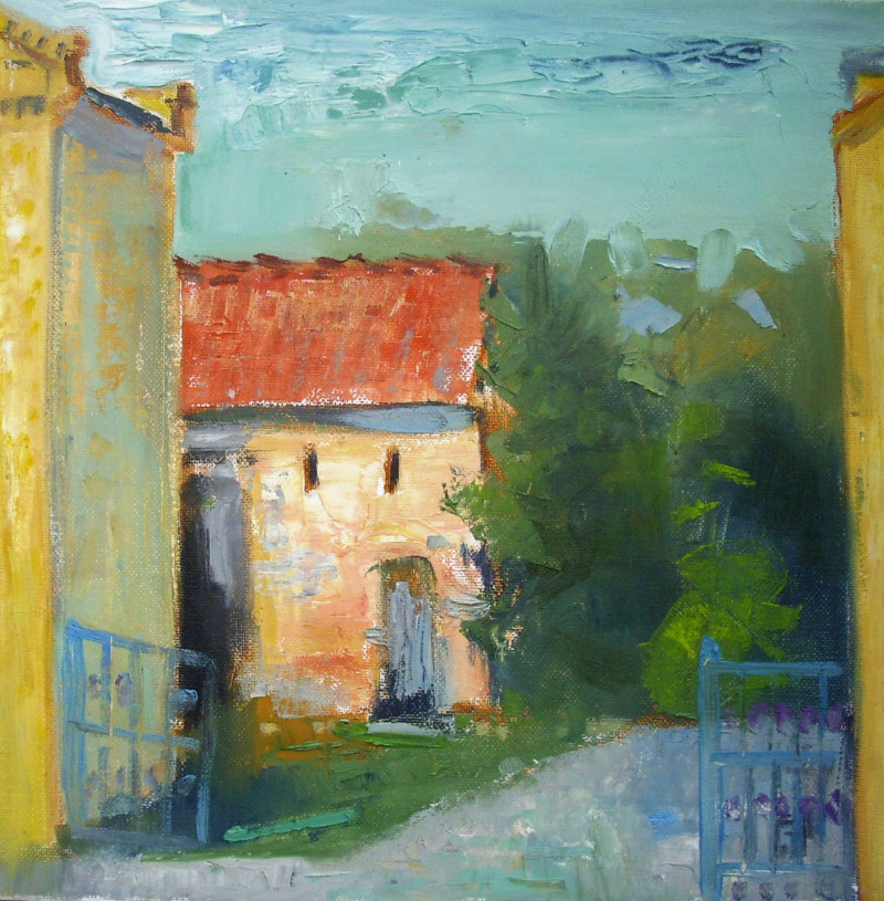 House in Petsov original painting by Vidmantas Jažauskas. 250 EUR or less