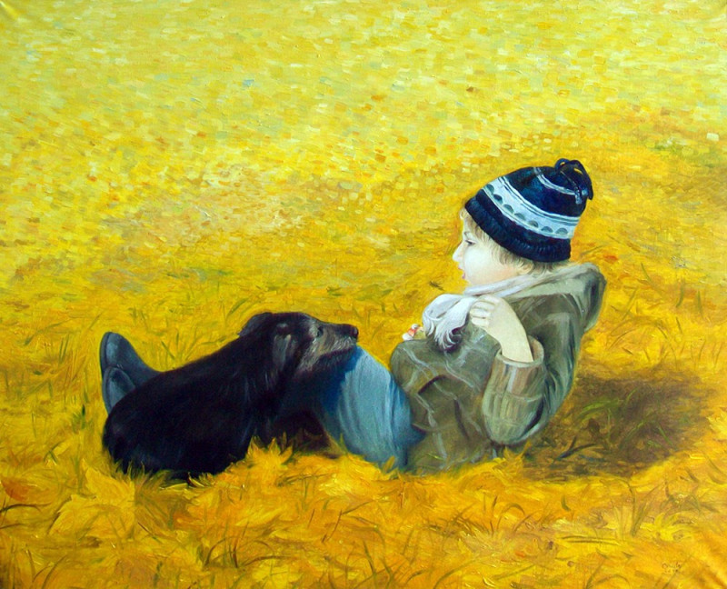 Onutė Juškienė tapytas paveikslas Geltona žemė, Meno kolekcionieriams , paveikslai internetu