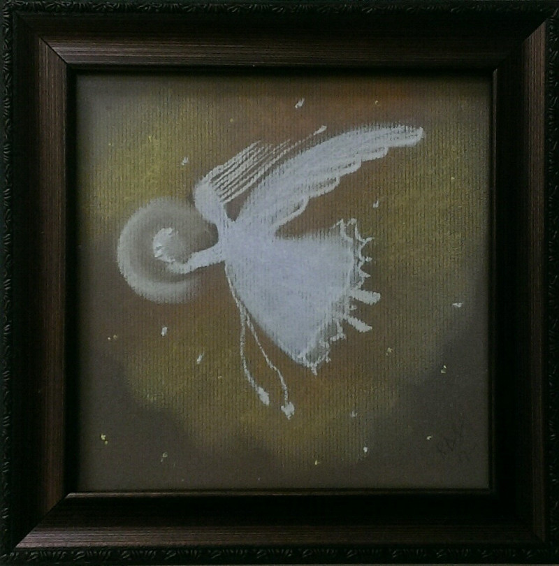 Angel III original painting by Rima Sadauskienė. Angels