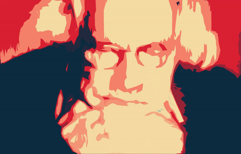 Rimas Bružas tapytas paveikslas Antanas Poška, Ofisams , paveikslai internetu