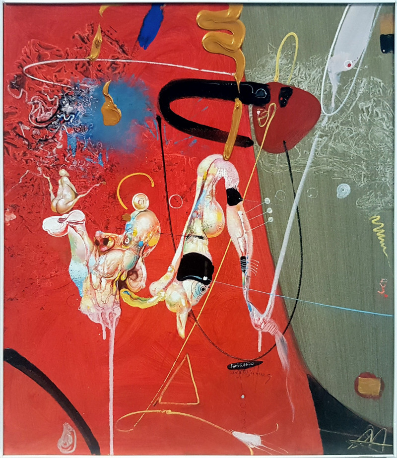 Antanas Adomaitis tapytas paveikslas Šunšudžio švytėjimas, Meno kolekcionieriams , paveikslai internetu