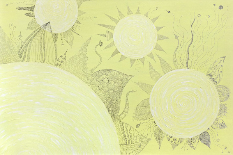 Suns original painting by Lina Benokraitytė. Fantastic