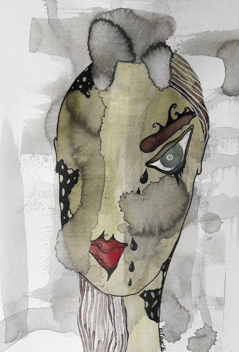 Ainė Jacytė tapytas paveikslas Skraidančios būsenėlės III, Portretai , paveikslai internetu