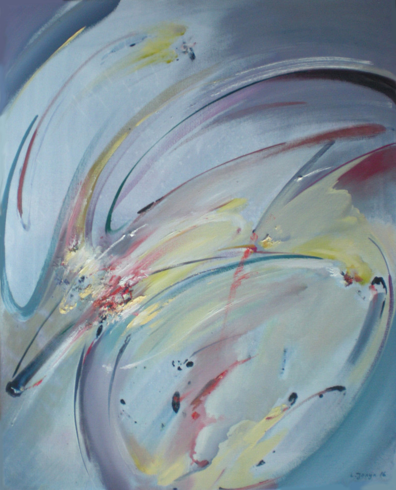 Petals original painting by Laima Giedraitienė. Abstract Paintings