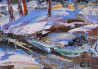 Winter II original painting by Leonardas Černiauskas. Landscapes