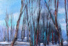 Leonardas Černiauskas tapytas paveikslas Žiema prie upės, Peizažai , paveikslai internetu