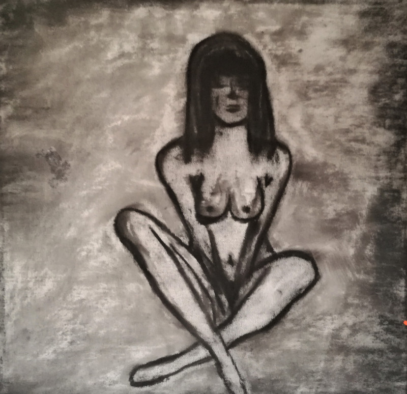Girl original painting by Malgožata Mozyro. Nude