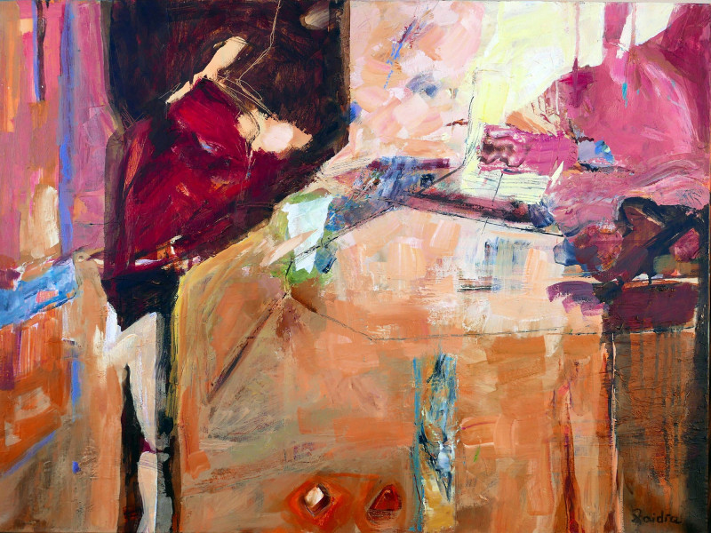 Skaidra Savickas tapytas paveikslas Kompozicija I, Darbo kambariui , paveikslai internetu
