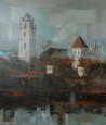 Rolandas Mociūnas tapytas paveikslas Vilnius. Kompozicija, Dovanų gidas - dovanos architektui , paveikslai internetu