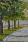 Rimantas Virbickas tapytas paveikslas Saulėta gatvelė, Svetainei , paveikslai internetu