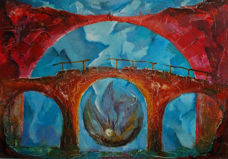 Jonas Dailidėnas tapytas paveikslas Arkada (Didžioji svajonė), Fantastiniai paveikslai , paveikslai internetu