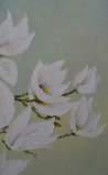 Flowering Magnolia original painting by Danutė Virbickienė. 250 EUR or less