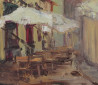 Viltė Gridasova tapytas paveikslas Turistų pamėgta vieta - Stiklių gatvė, Urbanistinė tapyba , paveikslai internetu