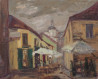 Tourist Favorite Place - Stikliu Street original painting by Viltė Gridasova. Urbanistic - Cityscape