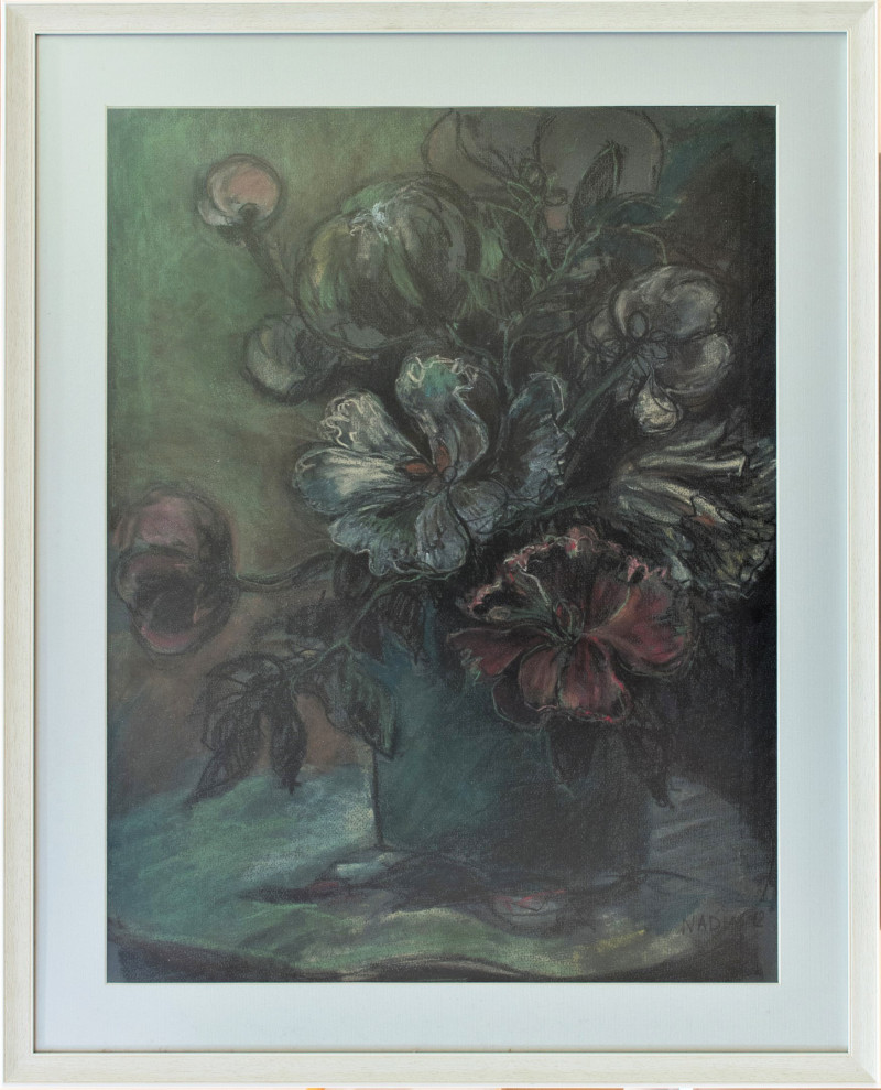 Viltė Gridasova tapytas paveikslas Bijūnai naktį, Gėlės , paveikslai internetu