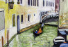 Dalius Virbickas tapytas paveikslas Plaukiant gondola, Tapyba akrilu , paveikslai internetu