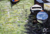 Dalius Virbickas tapytas paveikslas Plaukiant gondola, Tapyba akrilu , paveikslai internetu