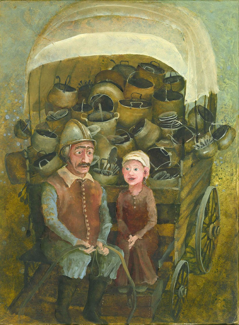 Illustration For The Book Kate DiCamillo \\"Desper Tales\\" 10 original painting by Remigijus Januškevičius. For children room