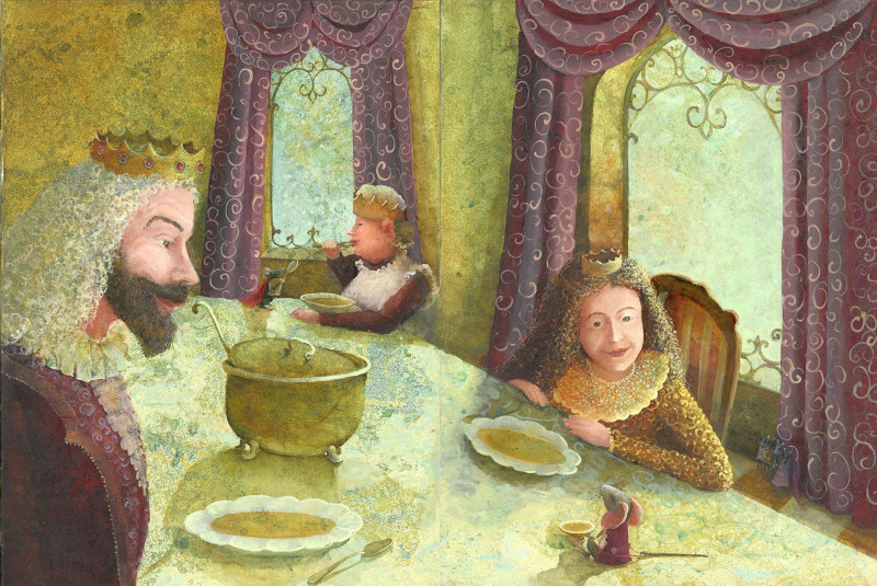 Illustration For The Book Kate DiCamillo \\"Desper Tales\\" 21-22 original painting by Remigijus Januškevičius. For children ...