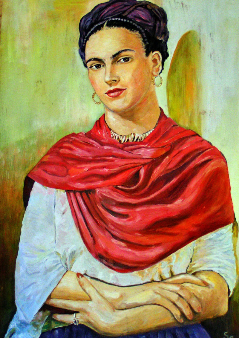 Frida original painting by Svetlana Grigonienė. Other technique