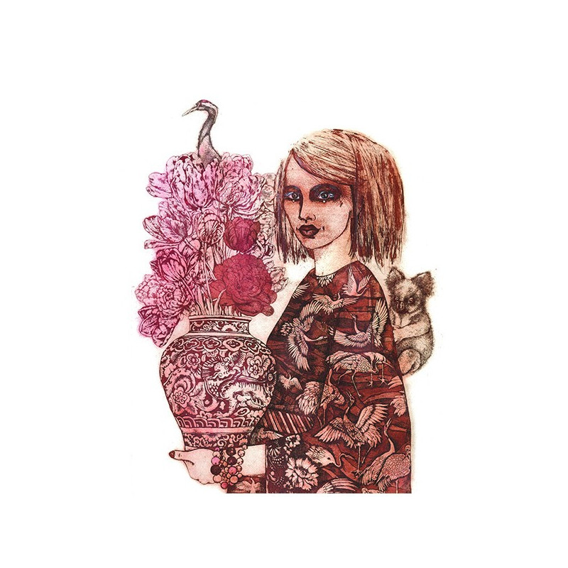 Gražvyda Andrijauskaitė tapytas paveikslas Vaza kurioje visada žydi gėlės, Meno kolekcionieriams , paveikslai internetu