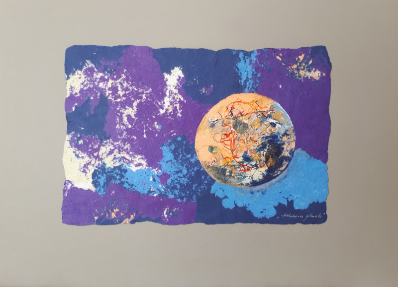 Edita Kazilionytė tapytas paveikslas Nežinoma planeta, Kita technika , paveikslai internetu