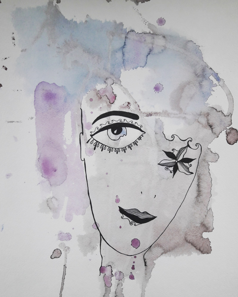 Ainė Jacytė tapytas paveikslas Skraidančios būsenėlės VIII, Portretai , paveikslai internetu