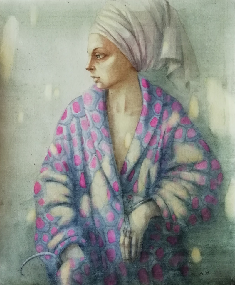 Morning original painting by Audronė Katiliūtė. Beauty Of A Woman