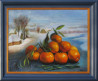 Still Life With Tangerines original painting by Irena Jasiūnienė. Still Life For Kitchen