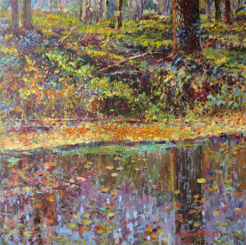 Liudvikas Daugirdas tapytas paveikslas Ruduo parke, Rinktiniai peizažai , paveikslai internetu