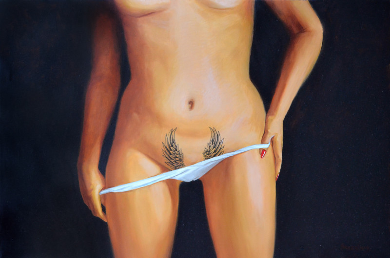 Artūras Braziūnas tapytas paveikslas Angelėli mano, NSFW kategorija , paveikslai internetu