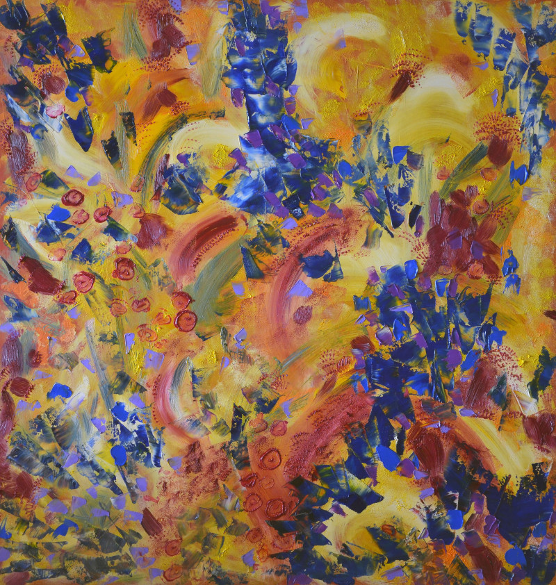 Giedrė Balčiūnaitė tapytas paveikslas Citrus breeze, Abstrakti tapyba , paveikslai internetu