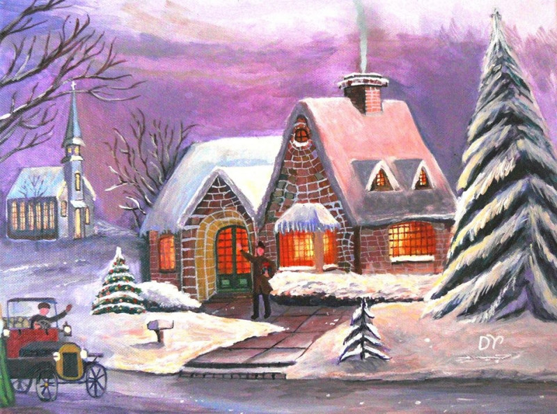 Dalius Virbickas tapytas paveikslas Geri siekiai, Paveikslai su Žiema , paveikslai internetu