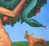 Adam And Eve original painting by Arnoldas Švenčionis. Freed Fantasy