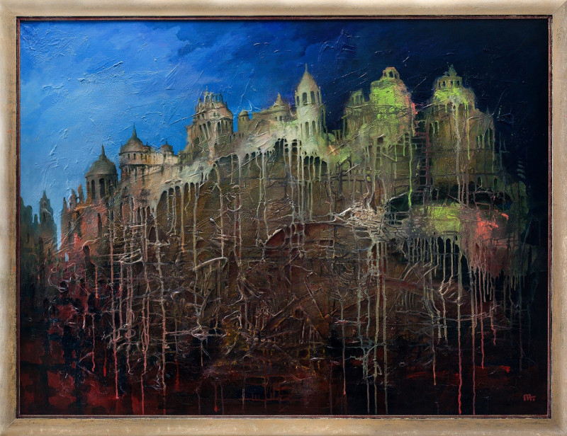 Arūnas Miliukas tapytas paveikslas Vakaro melancholija, Išlaisvinta fantazija , paveikslai internetu